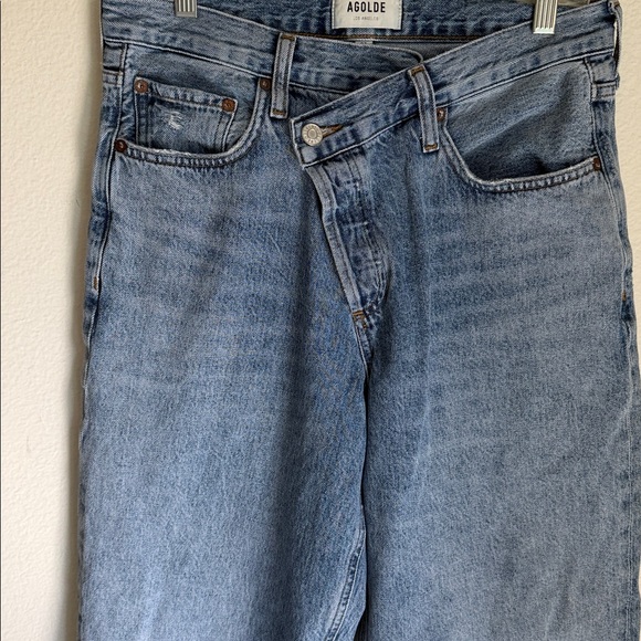 Agolde  Criss Light Blue Straight Jeans - Picture 6 of 11